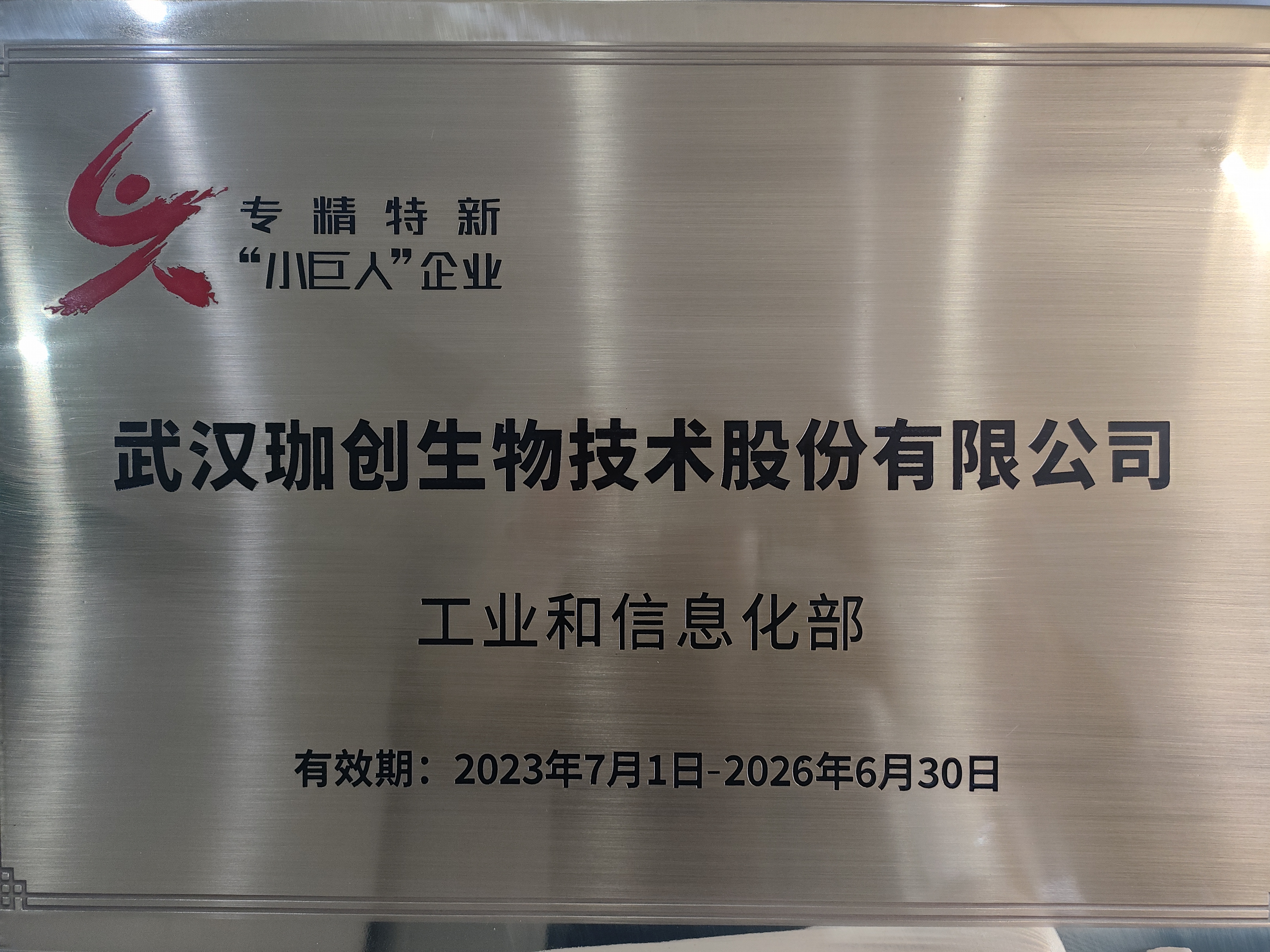 工业和信息化部专精特新“小巨人”企业